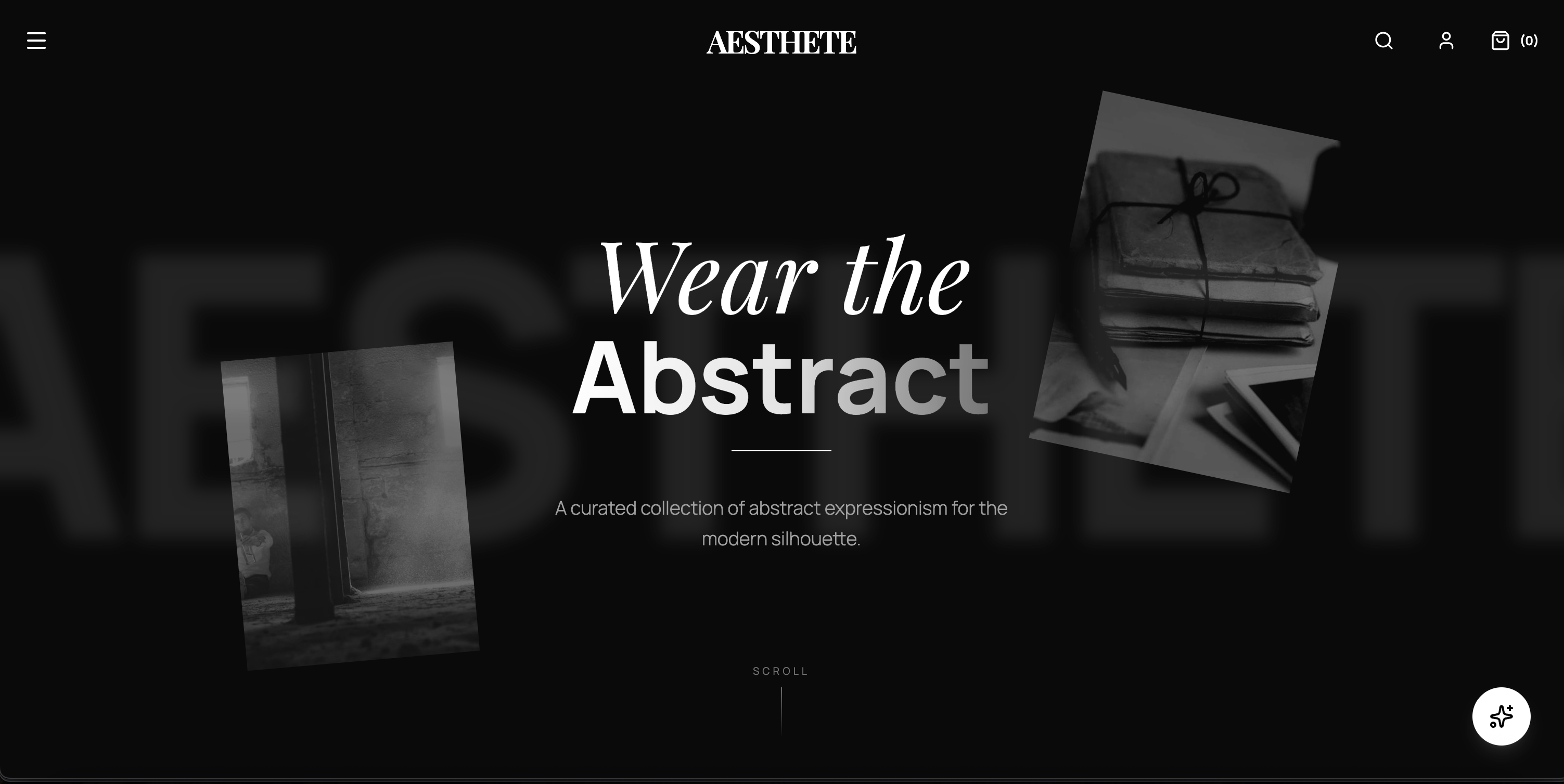 Aesthete fashion e-commerce storefront